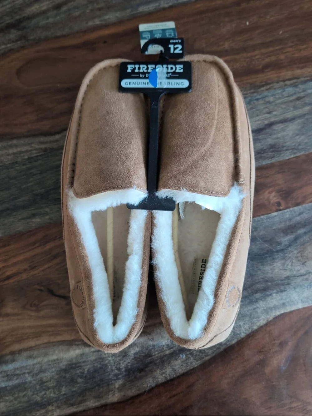FIREBY DEARFOAMS Mens Brown Temperature Regulating Melbourne Slippers Shoes  12
